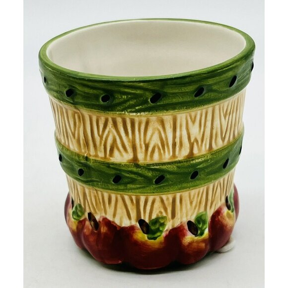 YANKEE CANDLE Wax Tart Burner Warmer Apple Barrel Tea Light Votive Lot of 2 - Picture 10 of 13